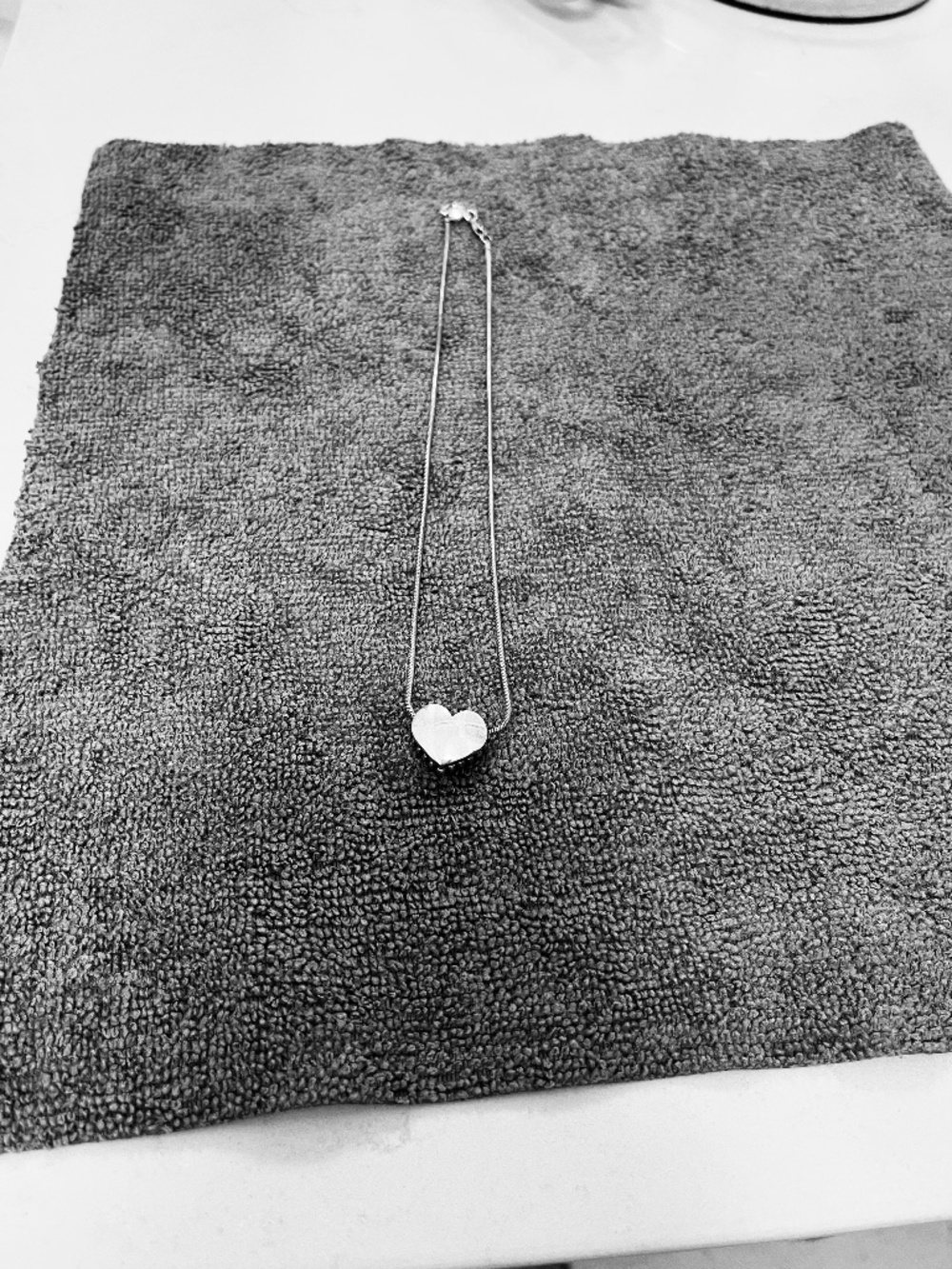 Lagos Sterling Silver Caviar Heart Slider Snake Chain 16" Necklace